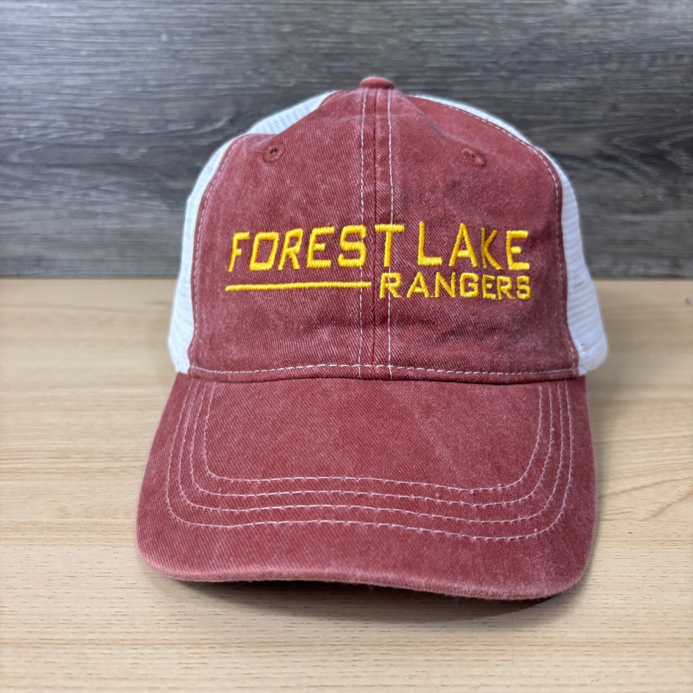 Forest Lake Rangers Hat Cap Snapback Red Minnesota High School Adjustable